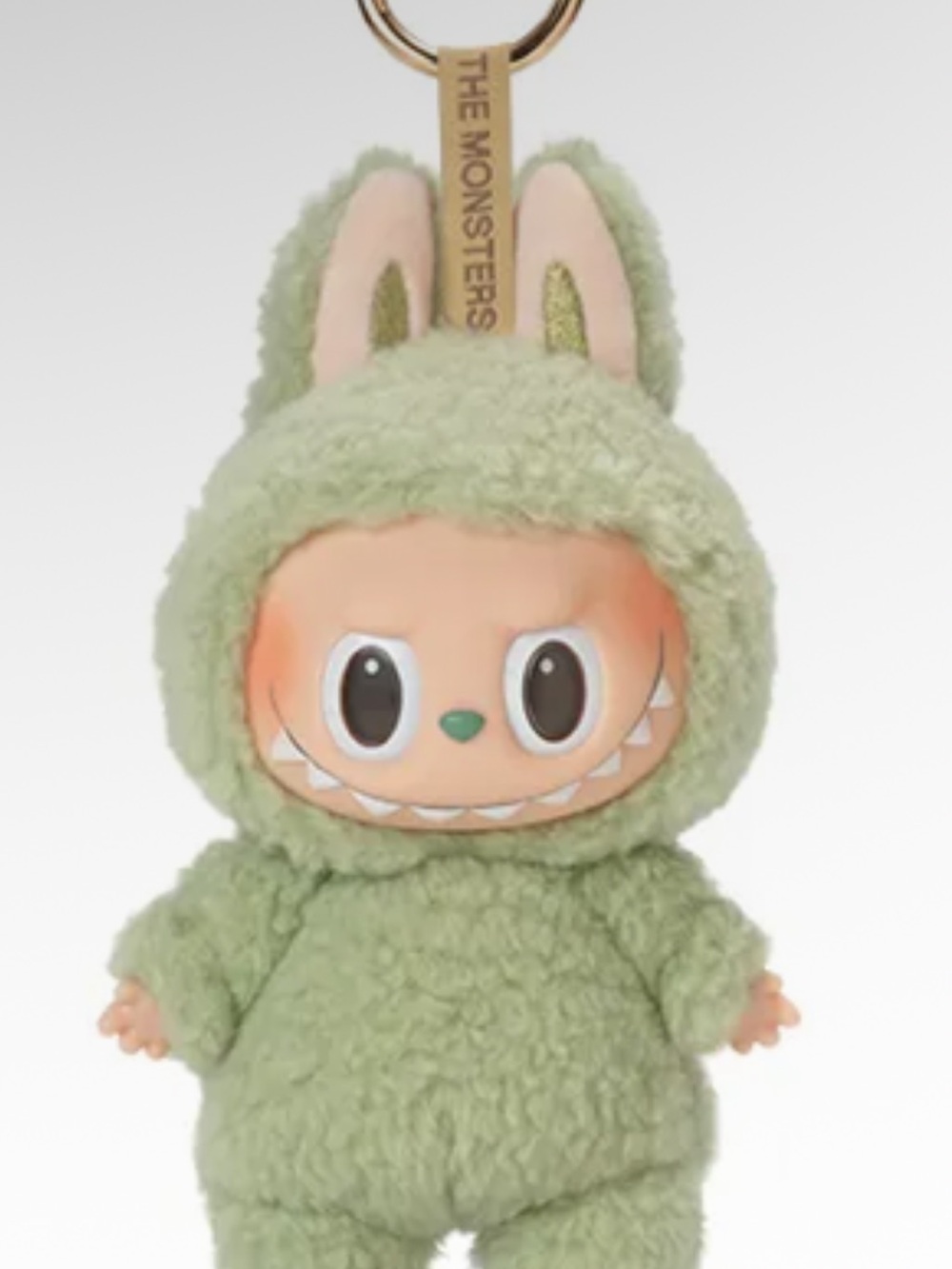 The Monsters Labubu Green Grape Plush Bunny Monster Keychain